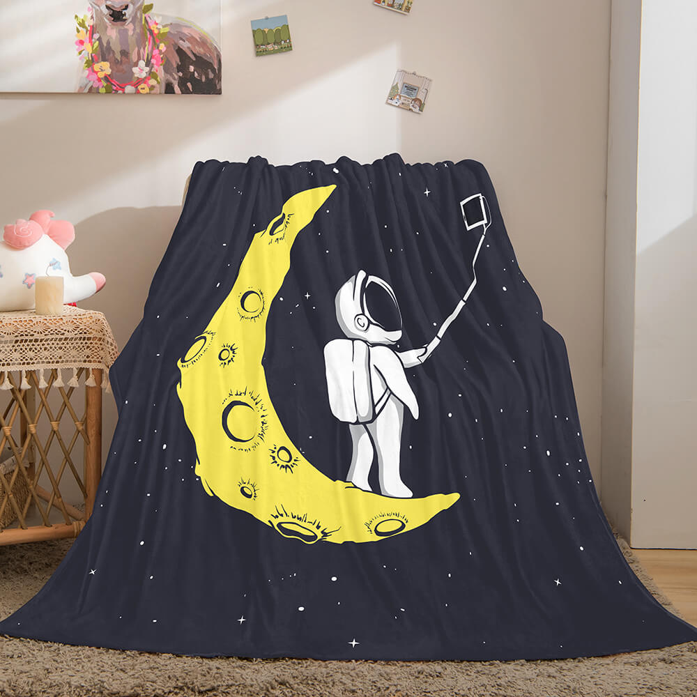 2024 NEW Astronaut Blanket Soft Flannel Blanket