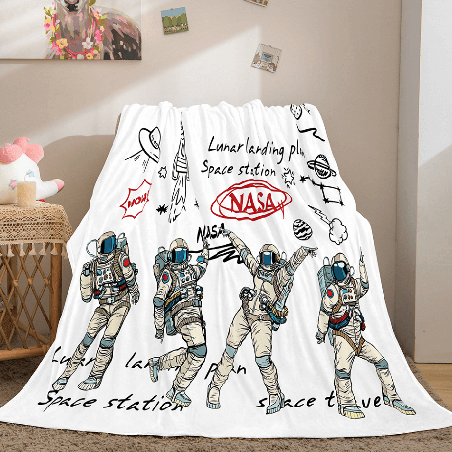 2024 NEW Astronaut Blanket Soft Flannel Blanket