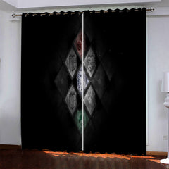 2024 NEW Attack On Titan Pattern Curtains Blackout Window Drapes