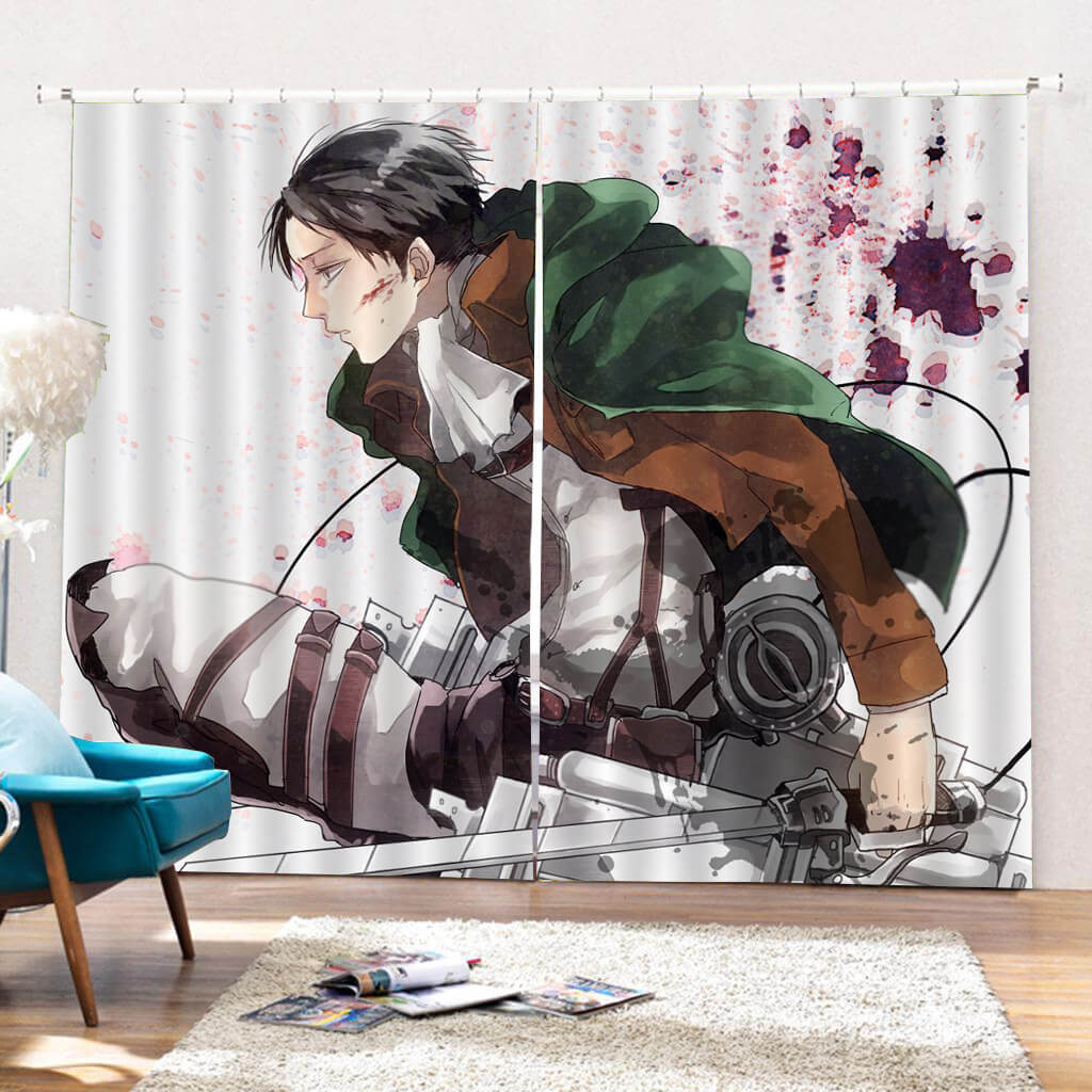 2025 NEW Attack on Titan Curtains Blackout Window Drapes for Room Decoration