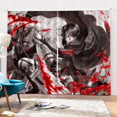 2025 NEW Attack on Titan Curtains Blackout Window Drapes for Room Decoration
