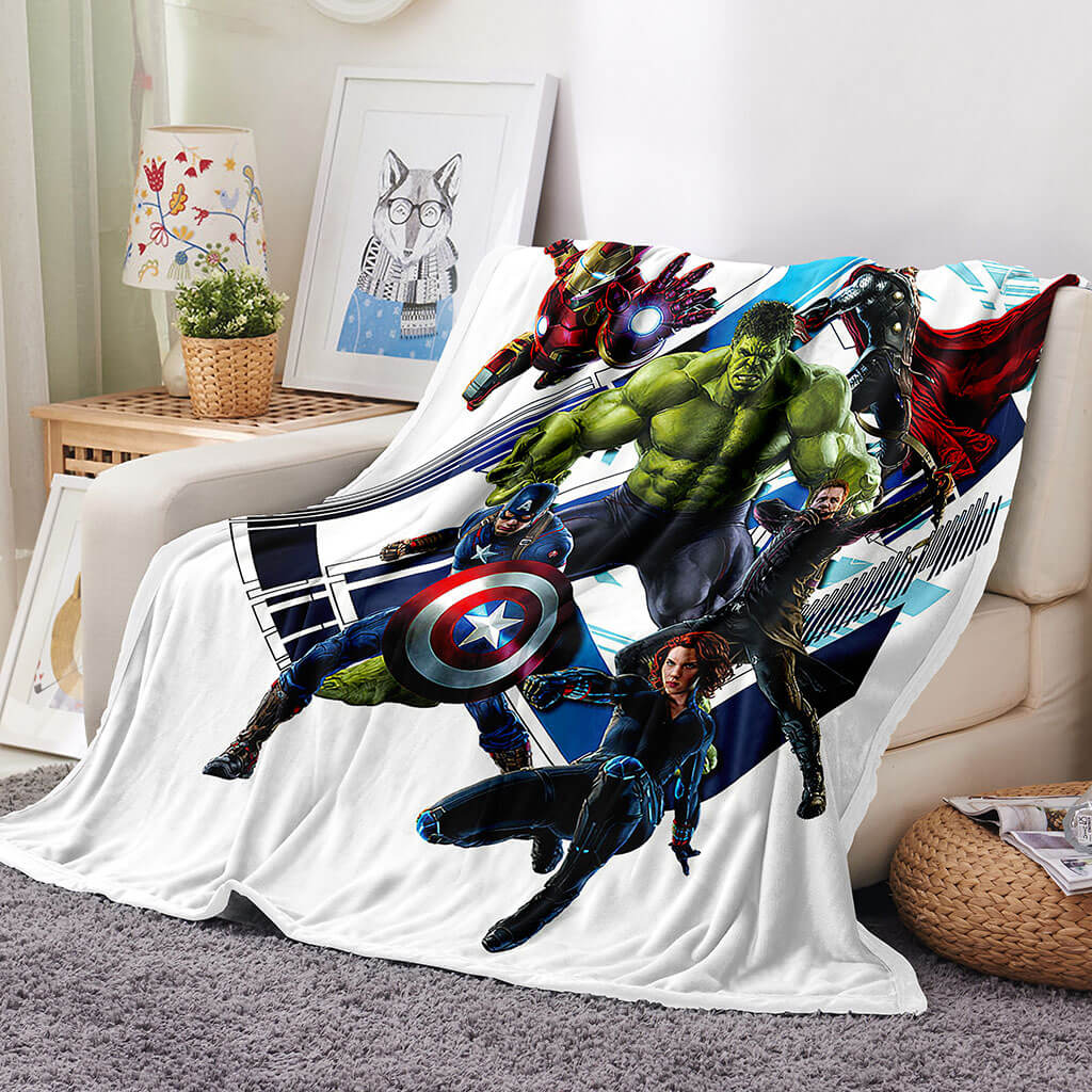 2024 NEW Avengers Blanket Flannel Throw Room Decoration