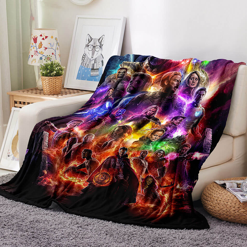 2024 NEW Avengers Blanket Flannel Throw Room Decoration