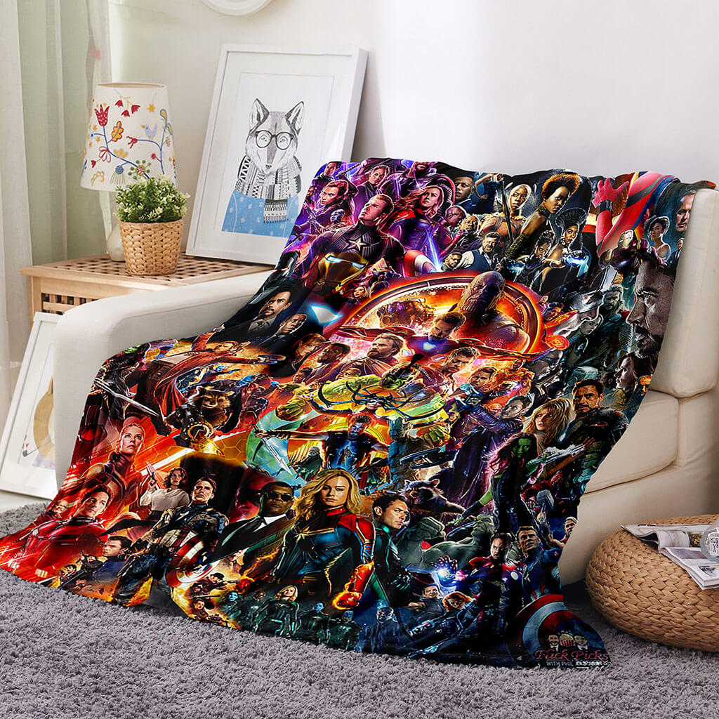 2024 NEW Avengers Blanket Flannel Throw Room Decoration