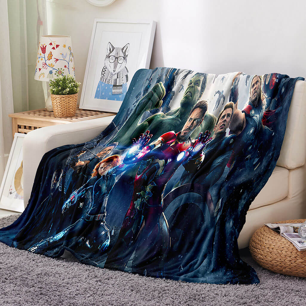 2024 NEW Avengers Blanket Flannel Throw Room Decoration