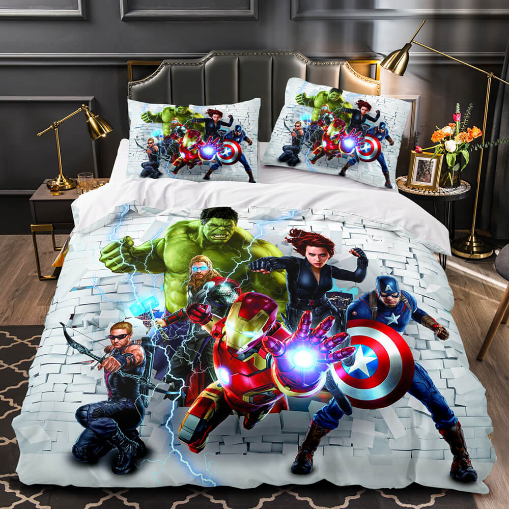 2024 NEW Avengers Cosplay Bedding Set Quilt Cover Without Filler