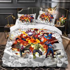 2024 NEW Avengers Cosplay Bedding Set Quilt Cover Without Filler