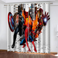 2024 NEW Avengers Curtains Blackout Window Drapes