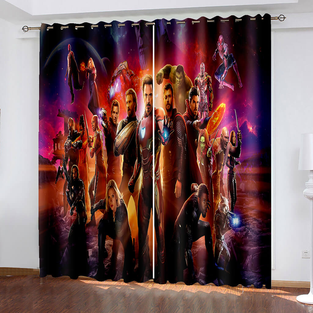 2024 NEW Avengers Curtains Blackout Window Drapes