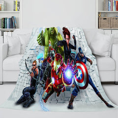 2024 NEW Avengers Flannel Fleece Throw Cosplay Blanket