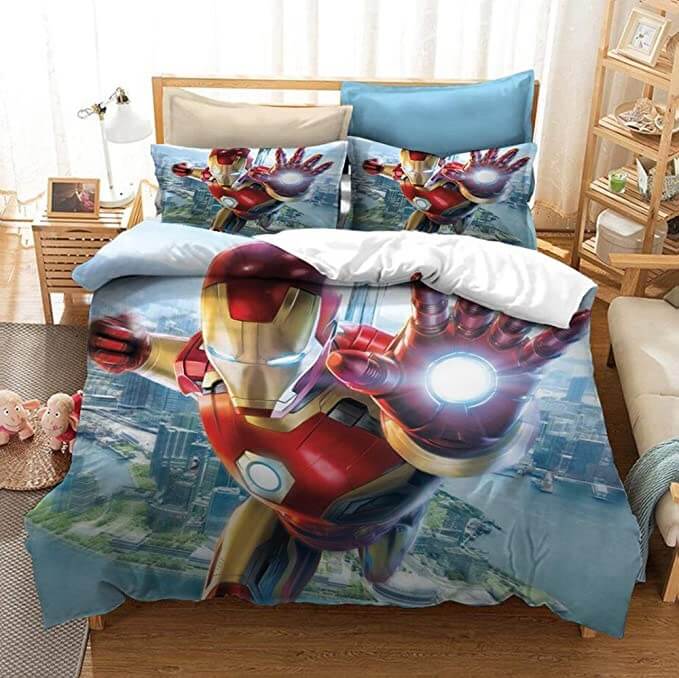 2024 NEW Avengers Ironman Captain America Bedding Set Quilt Cover Without Filler