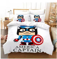 2024 NEW Avengers Ironman Captain America Bedding Set Quilt Cover Without Filler