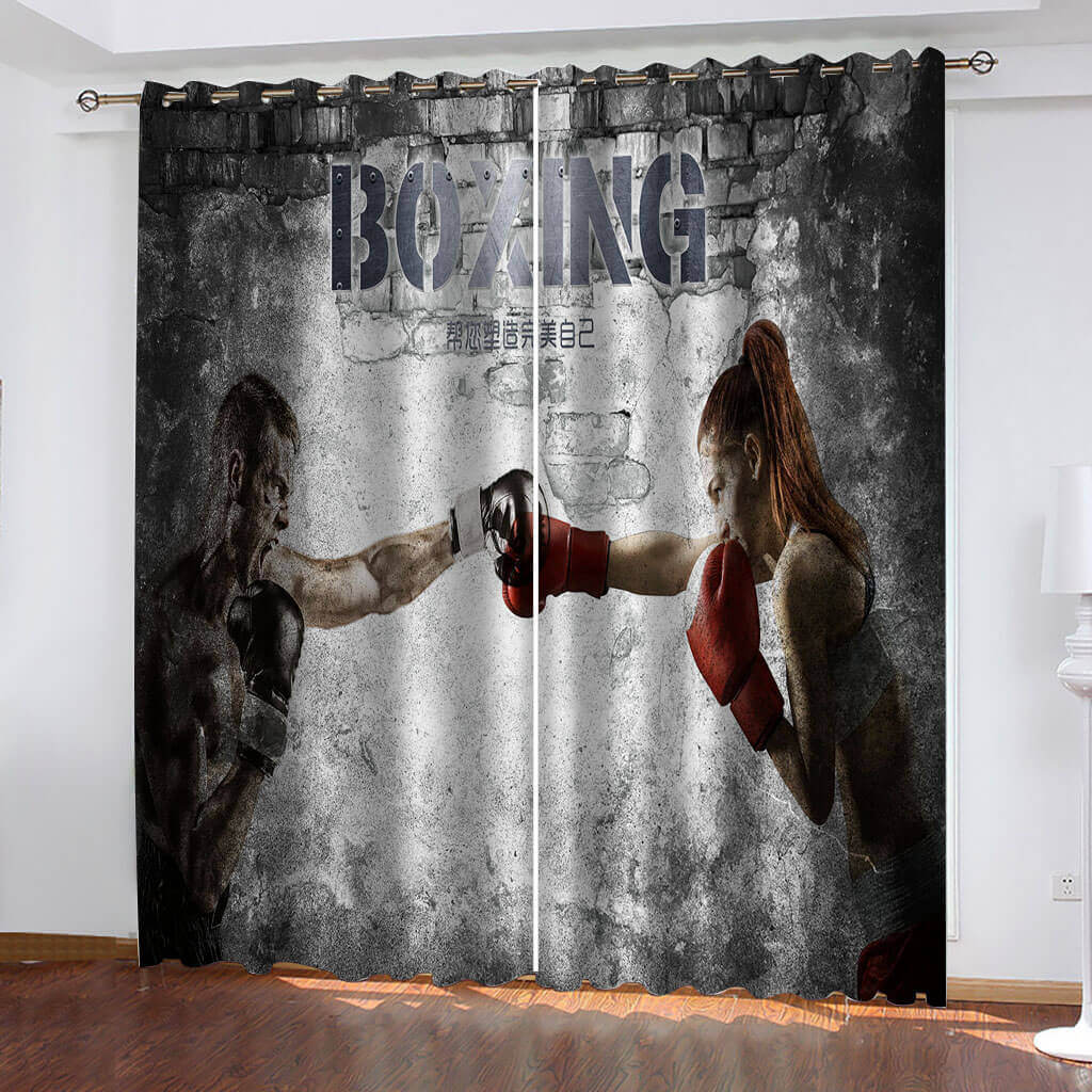 2025 NEW BOXING Curtains Cosplay Blackout Window Drapes Room Decoration