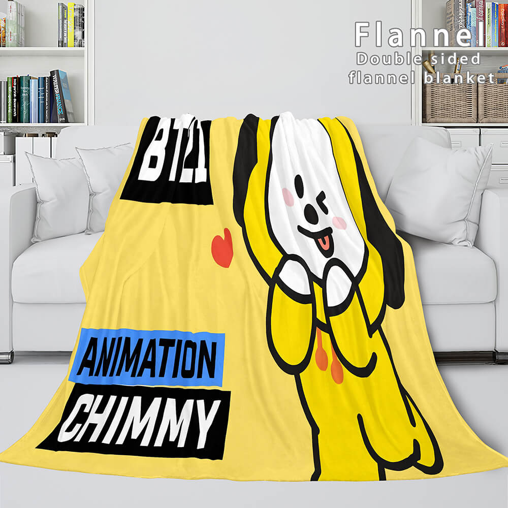 2024 NEW BT21 Cosplay Flannel Blanket Throw