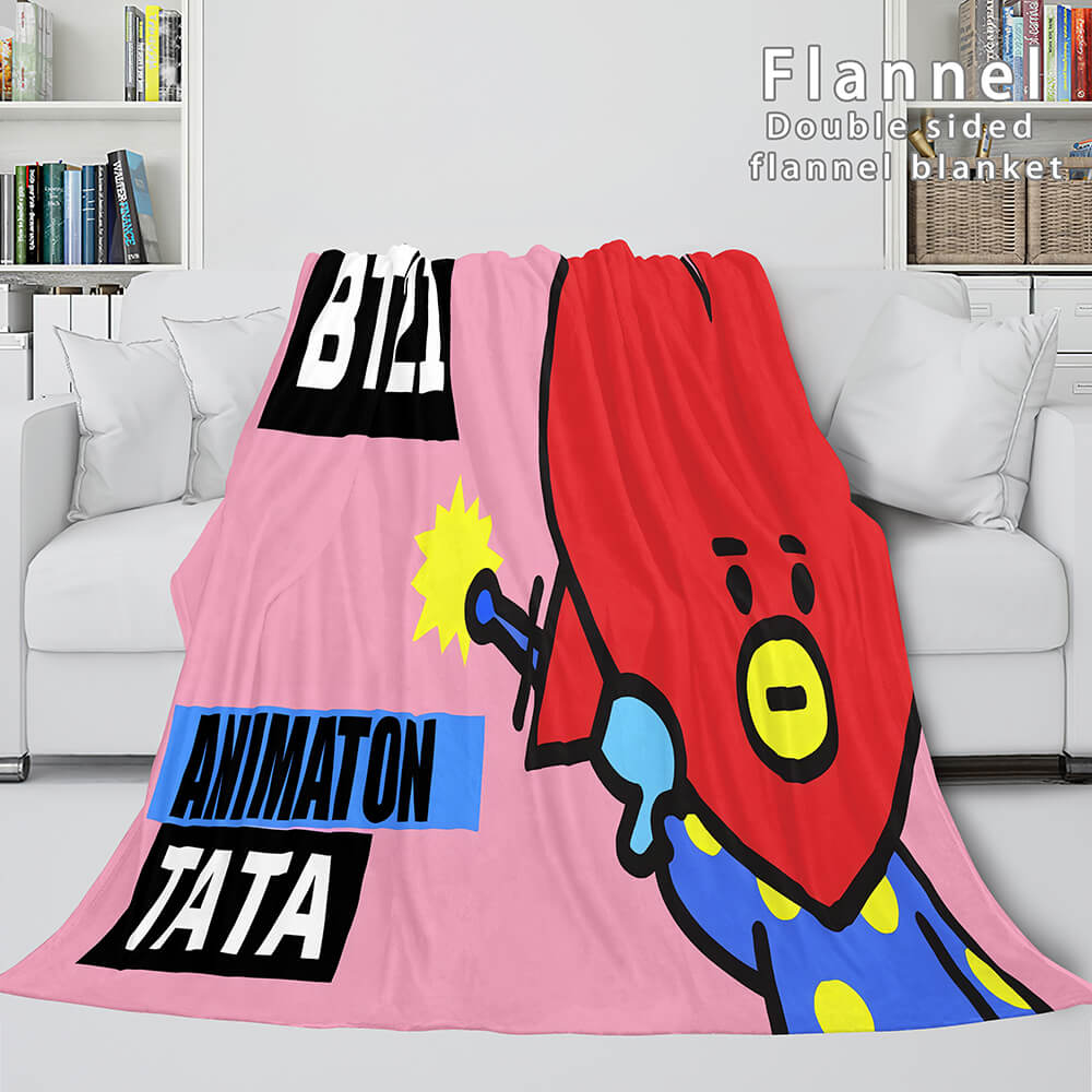 2024 NEW BT21 Cosplay Flannel Blanket Throw