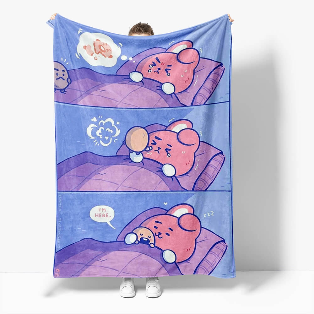 2024 NEW BT21 Flannel Fleece Throw Cosplay Blanket