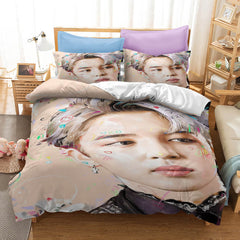 2024 NEW BTS Bangtan Boys Bedding Set Character Quilt Cover Without Filler