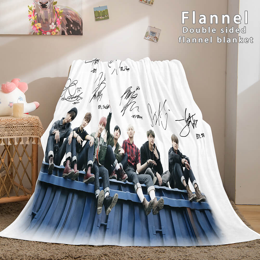 2024 NEW BTS Butter Bangtan Boys Cosplay Flannel Blanket