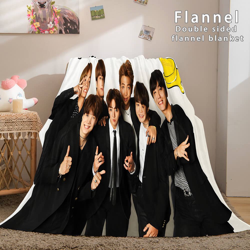 2024 NEW BTS Butter Bangtan Boys Cosplay Flannel Blanket