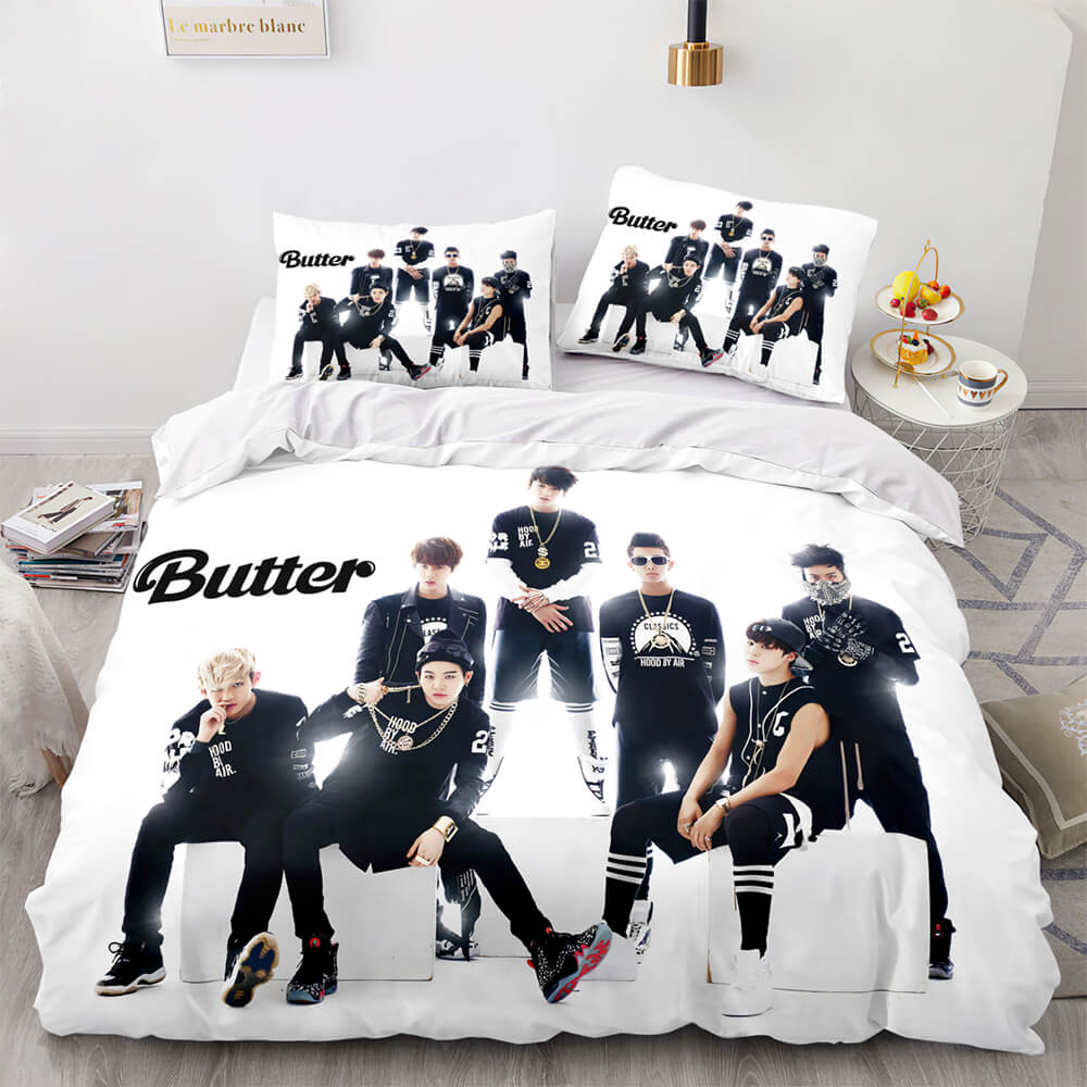 2025 NEW BTS Butter Cosplay Bedding Set Full Quilt Cover Without Filler