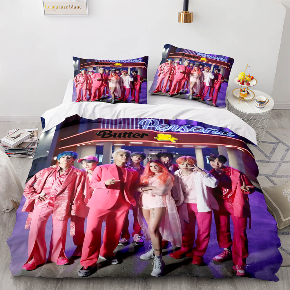 2024 NEW BTS Butter Cosplay Bedding Set Full Quilt Cover Without Filler