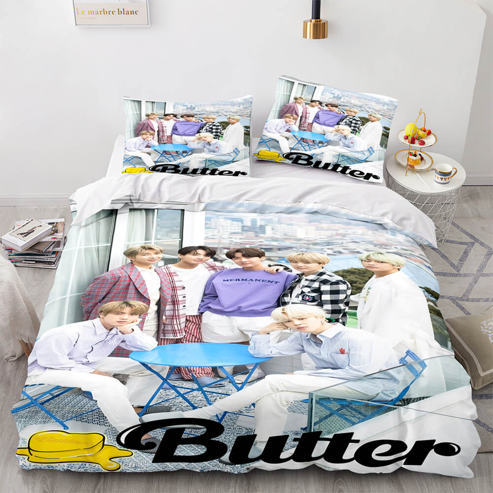 2024 NEW BTS Butter Cosplay Bedding Set Full Quilt Cover Without Filler