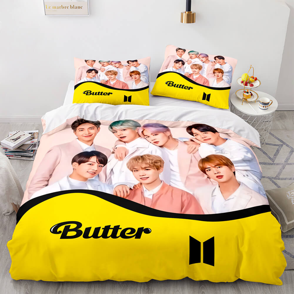 2024 NEW BTS Butter Cosplay Bedding Sets Quilt Covers Without Filler