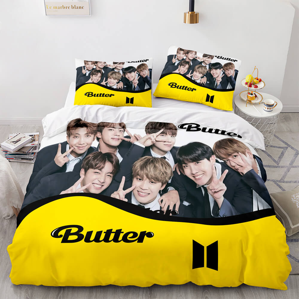 2024 NEW BTS Butter Cosplay Bedding Sets Quilt Covers Without Filler