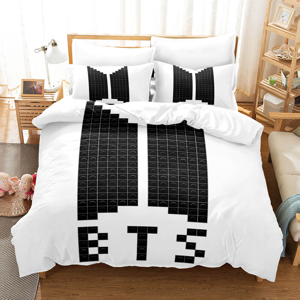 2024 NEW BTS Cosplay 3 Piece Bedding Sets Quilt Cover Without Filler