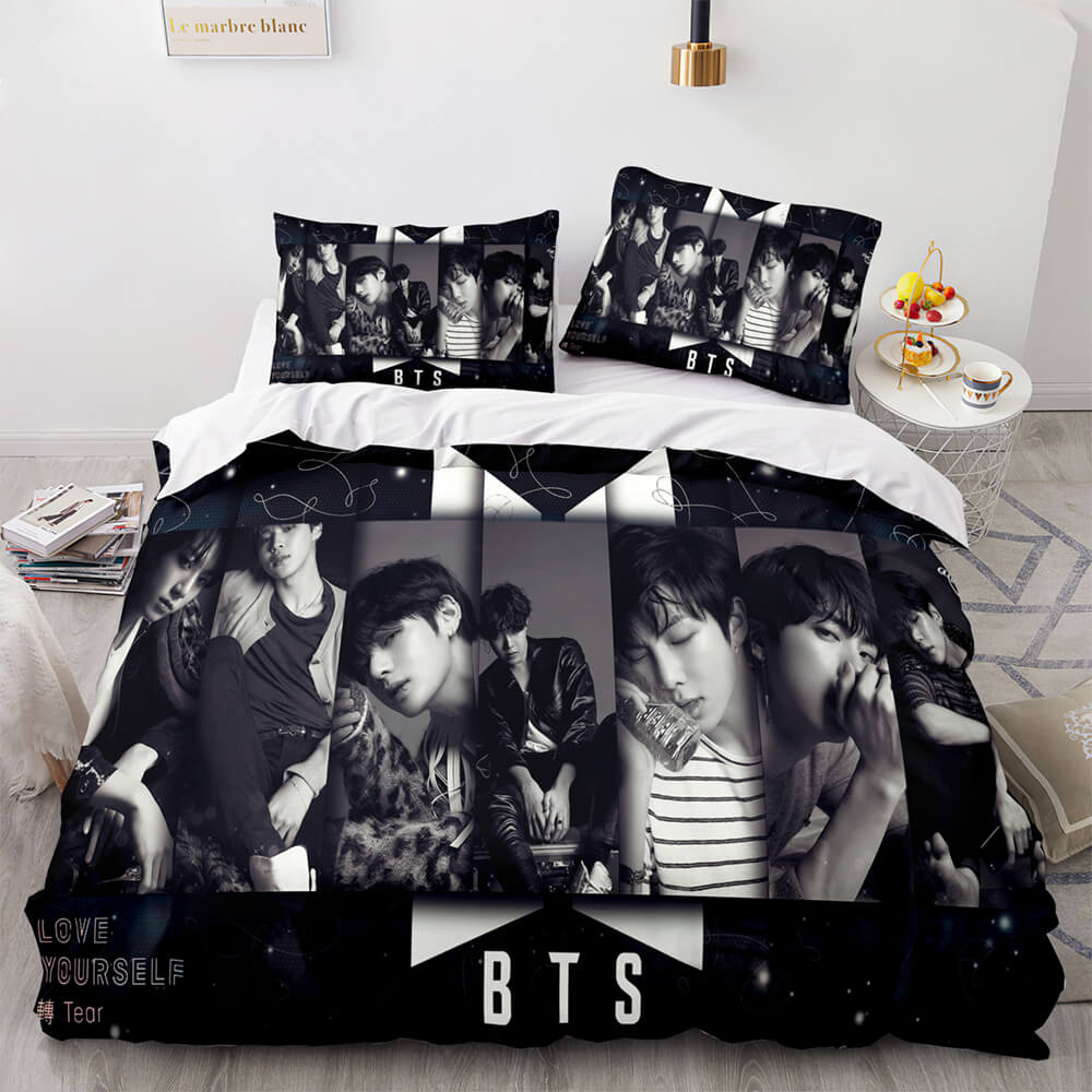 2024 NEW BTS Team Cosplay Bedding Set Quilt Covers Room Decoration