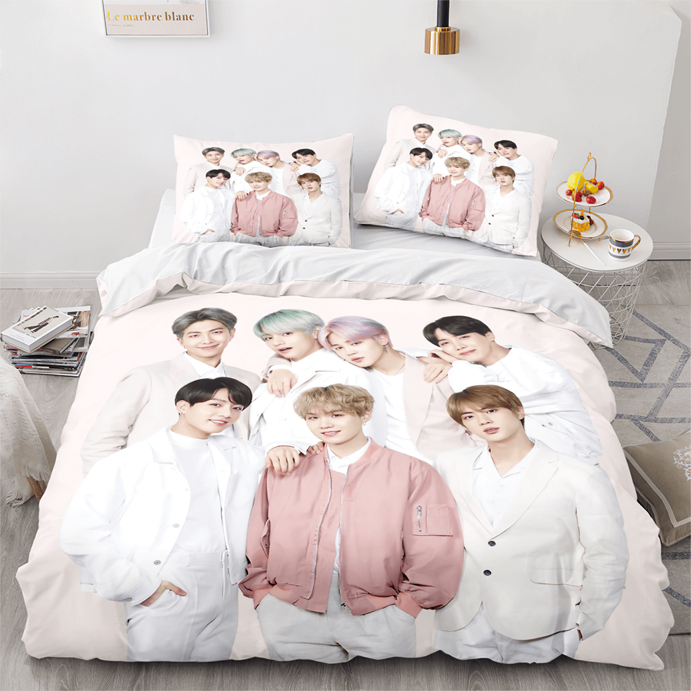 2024 NEW BTS Team Cosplay Bedding Set Quilt Covers Room Decoration