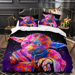 2026 NEW Master Yoda Print Bedding Set Quilt Duvet Covers