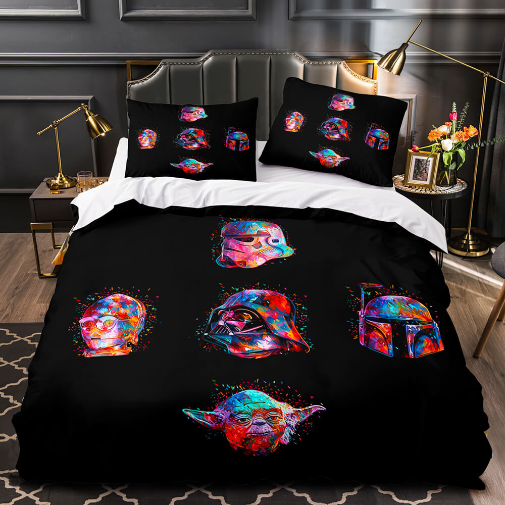 2026 NEW Master Yoda Print Bedding Set Quilt Duvet Covers