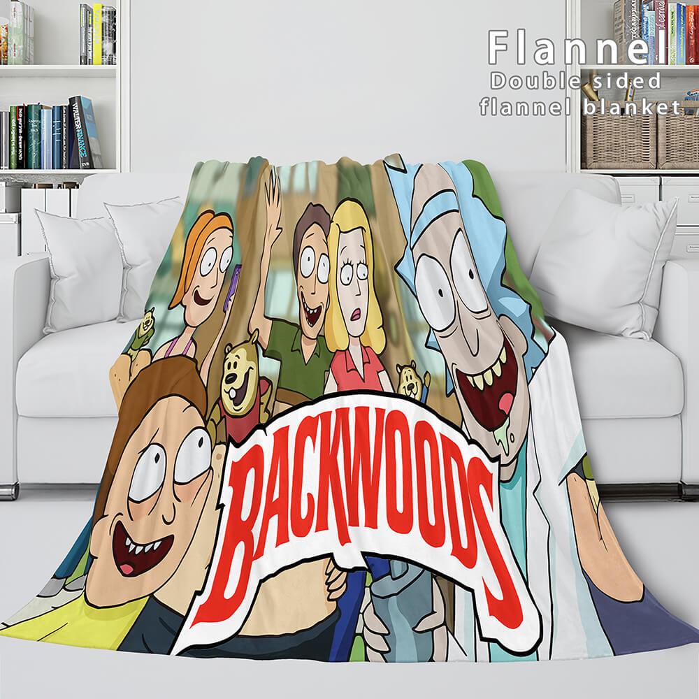 2025 NEW Rick And Morty Super Soft Flannel Fleece Blanket