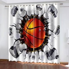 2024 NEW Basketball Curtains Blackout Window Drapes