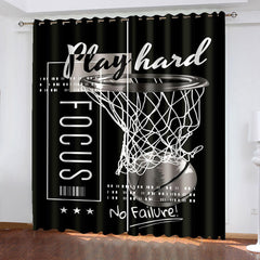 2024 NEW Basketball Curtains Blackout Window Drapes