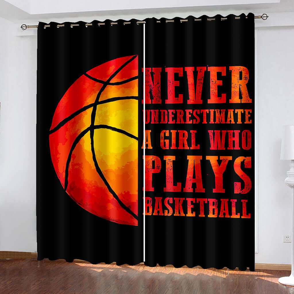 2024 NEW Basketball Curtains Blackout Window Drapes