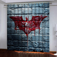 2024 NEW Batman Pattern Curtains Blackout Window Drapes