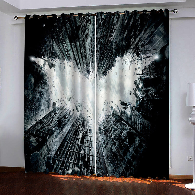 2024 NEW Superhero Batman Curtains Blackout Window Drapes