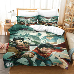 2024 NEW Batman and Superman Battle of the Super Sons Bedding Set Quilt Duvet