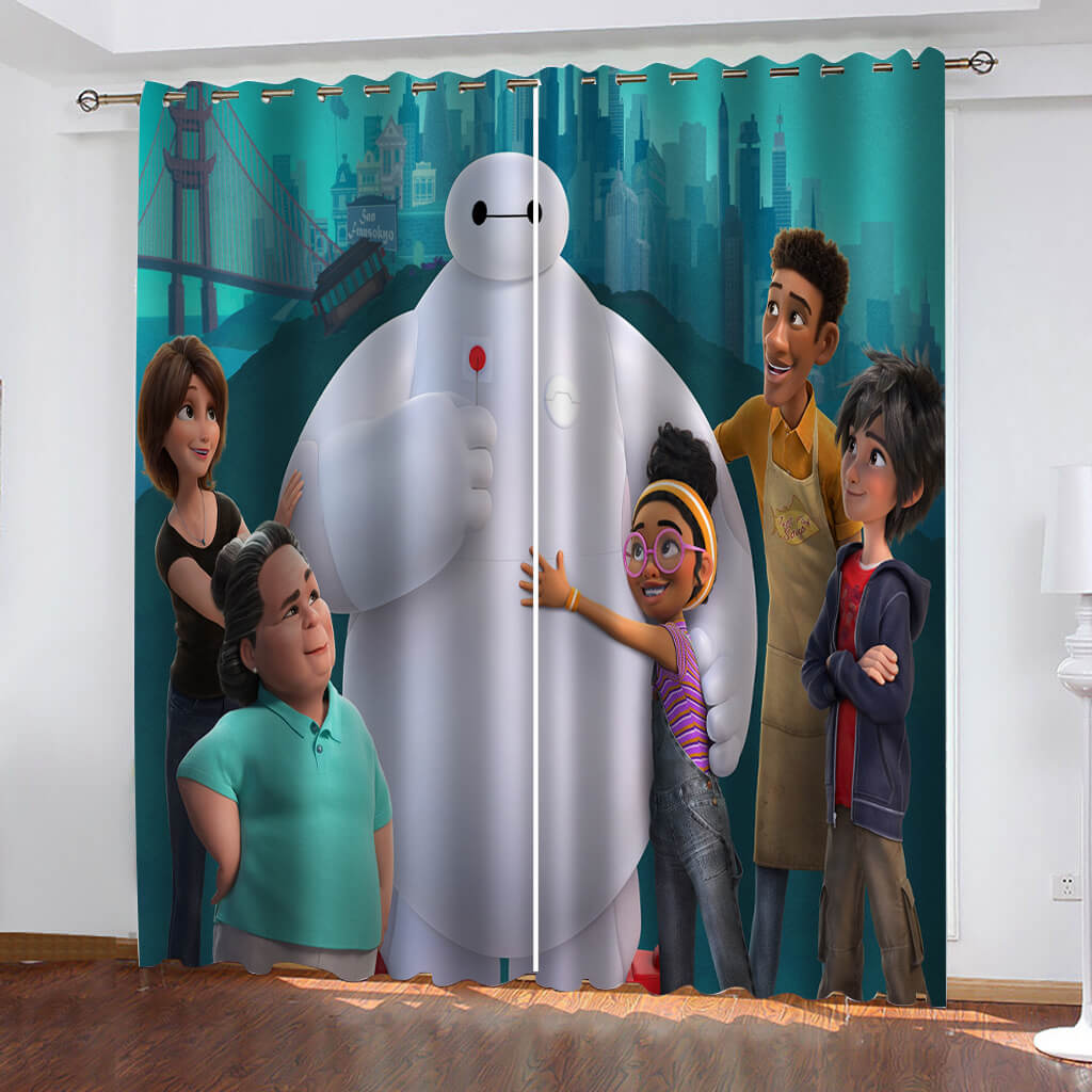 2024 NEW Baymax Curtains Blackout Window Drapes