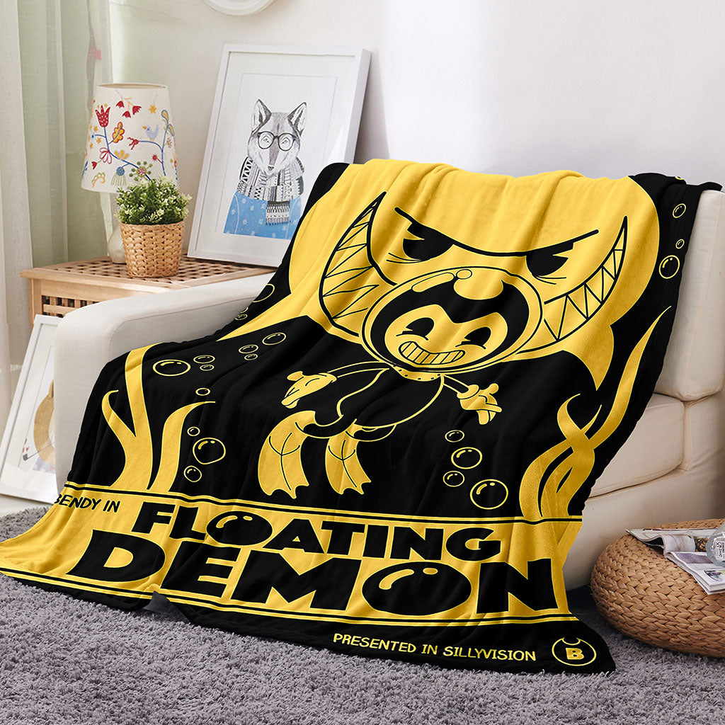 2024 NEW Bendy And The Ink Machine Blanket Flannel Throw Room Decoration