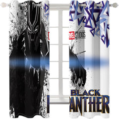 2024 NEW Black Panther Curtains Cosplay Blackout Window Treatments Drapes