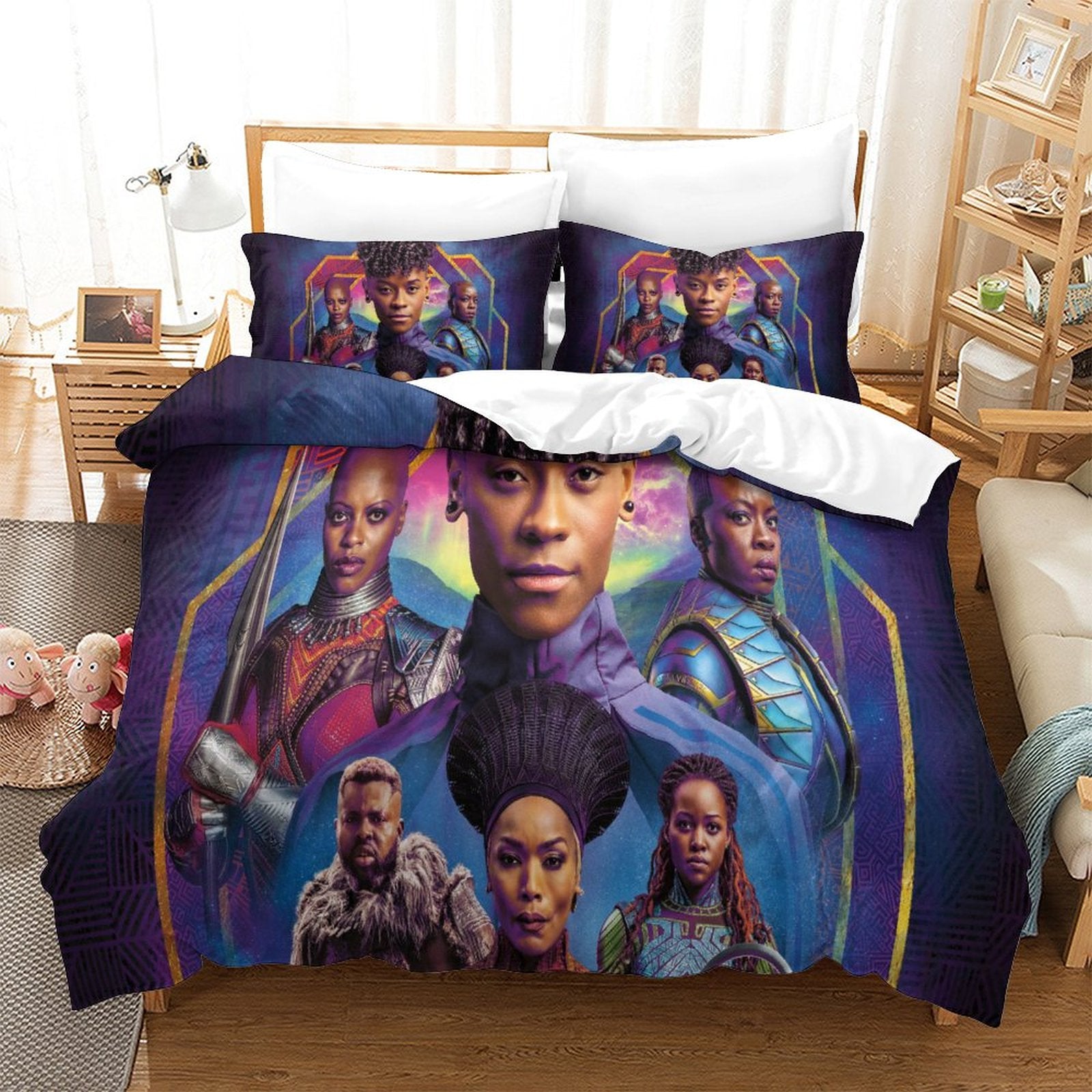 2024 NEW Black Panther Wakanda Forever Bedding Set Quilt Cover