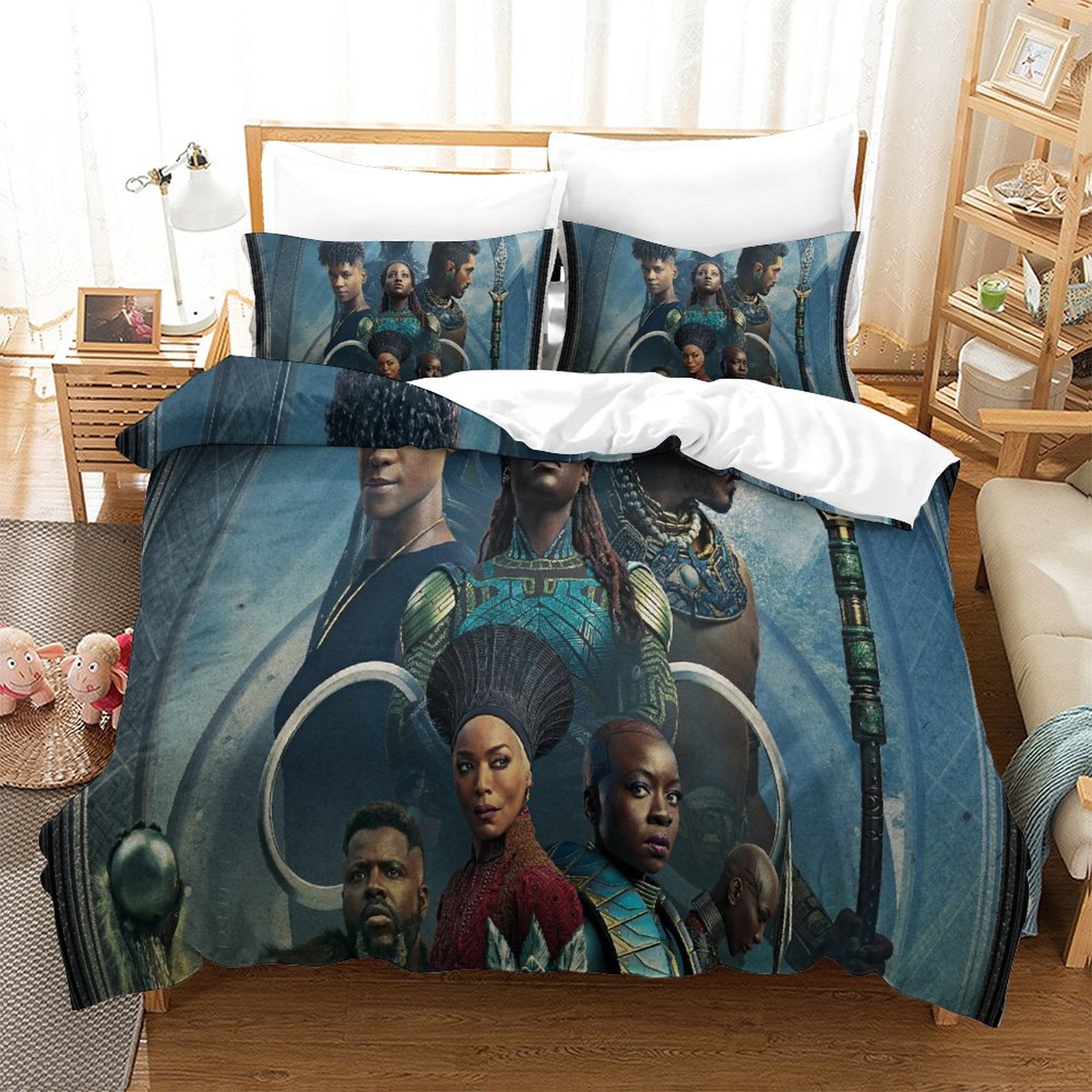 2024 NEW Black Panther Wakanda Forever Bedding Set Quilt Cover