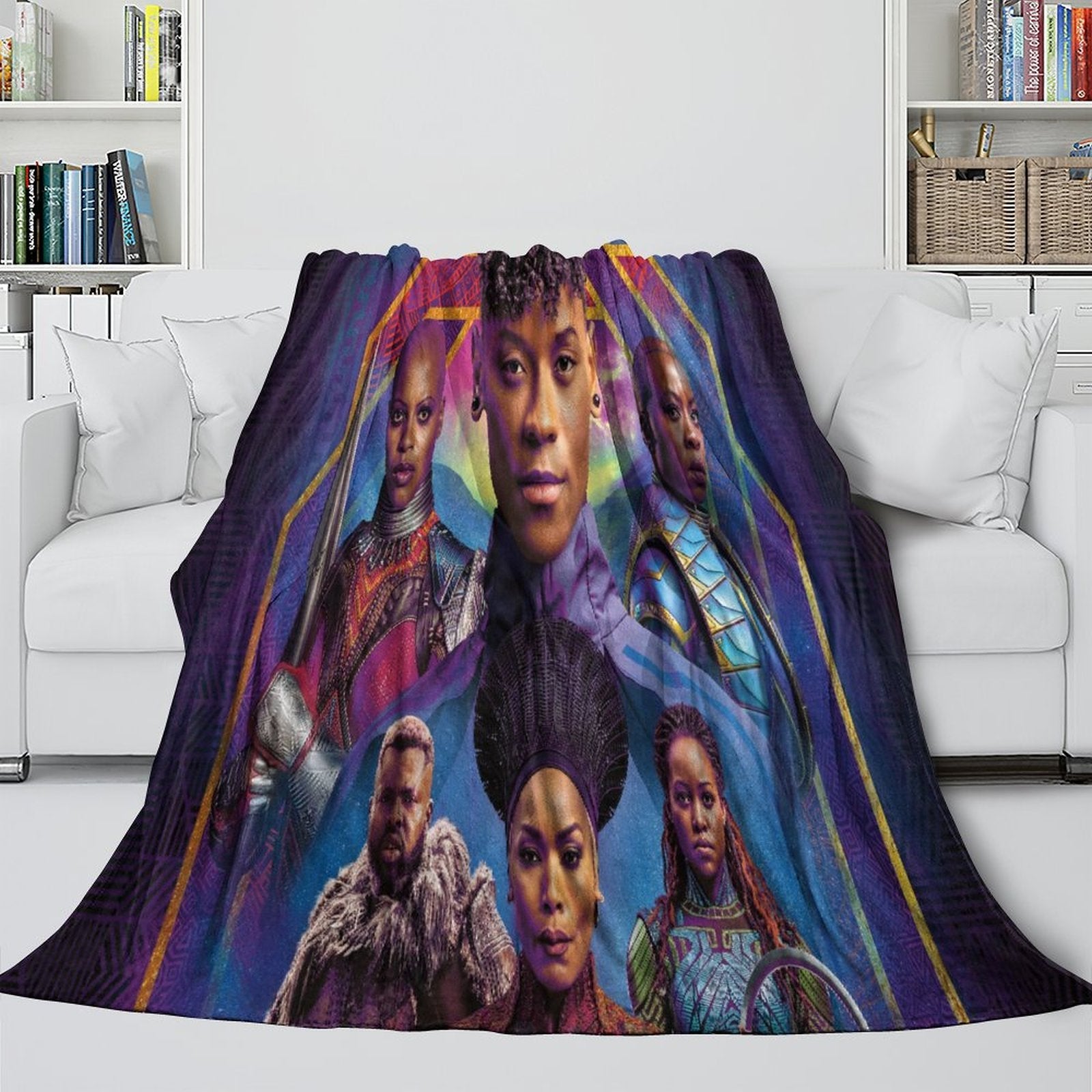2024 NEW Black Panther Wakanda Forever Blanket Flannel Throw