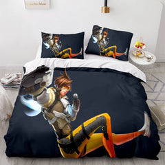 2024 NEW Blackwatch Mercy Overwatch Cosplay Bedding Set Quilt Covers Without Filler