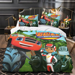 2024 NEW Blaze and the Monster Machines Bedding Set Quilt Duvet Cover Without Filler