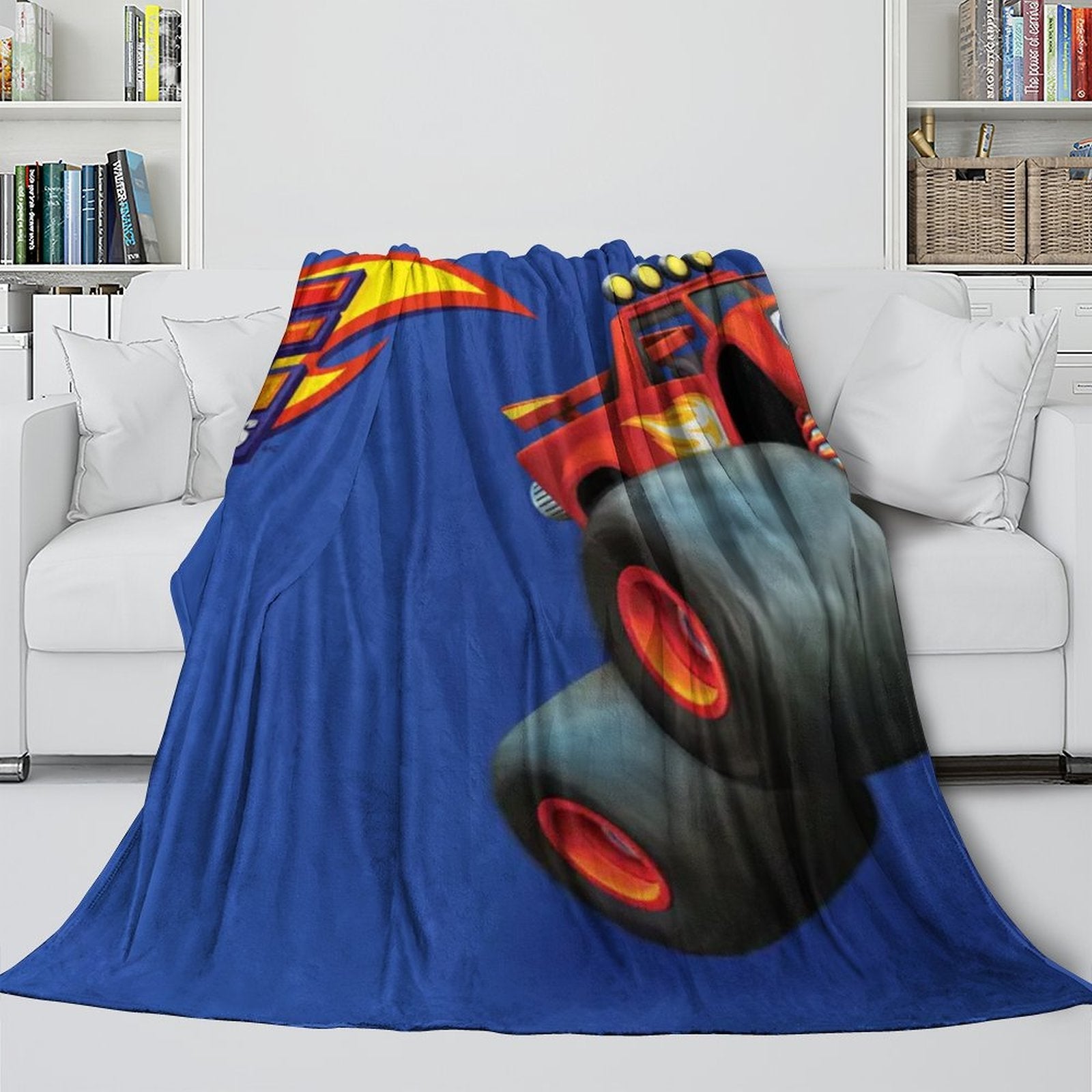 2024 NEW Blaze and the Monster Machines Blanket Flannel Fleece Throw Room Decoration