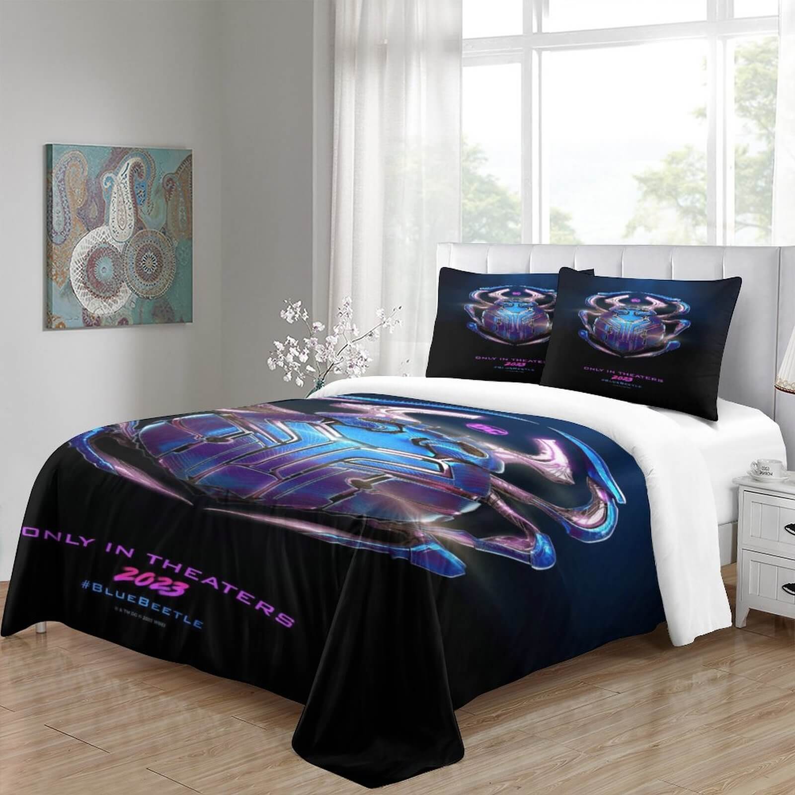 2024 NEW Blue Beetle Bedding Set Quilt Duvet Cover Without Filler